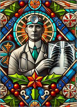 Radiologist Christmas Card Cheery
