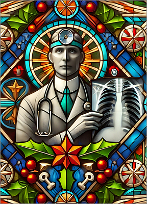 Radiologist Christmas Card Cheery
