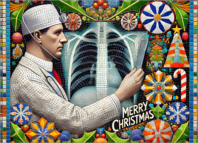 Radiologist Christmas Card Festive