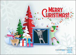 Radiology Merry Elf Card