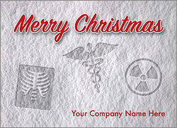 Radiology Snow Print Card