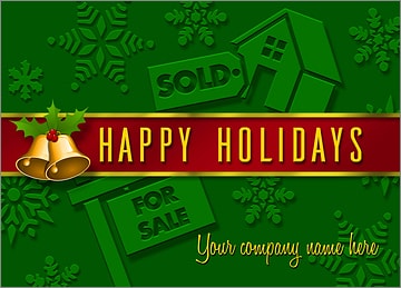Real Estate Card Green