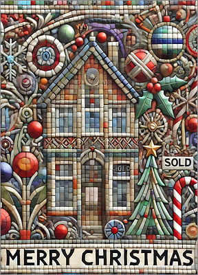 Real Estate Christmas Card Revel (Glossy White) 