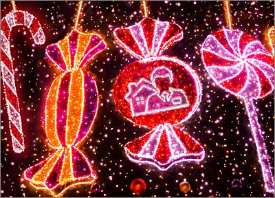 Real Estate Christmas Lights Card