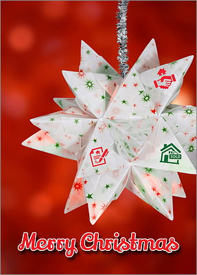 Real Estate Christmas Star (Glossy White) 