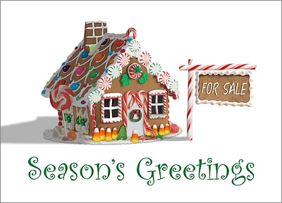 Real Estate Holiday Card (Glossy White) 