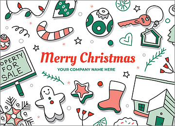 Real Estate Merry Holiday Card