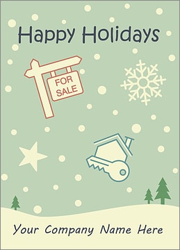 Real Estate Snowfall Card