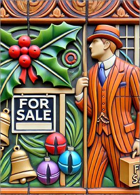 Realtor Christmas Card Showy