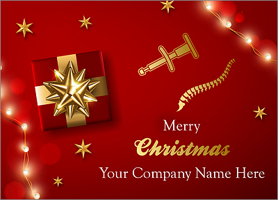 Red Chiropractor Christmas Card