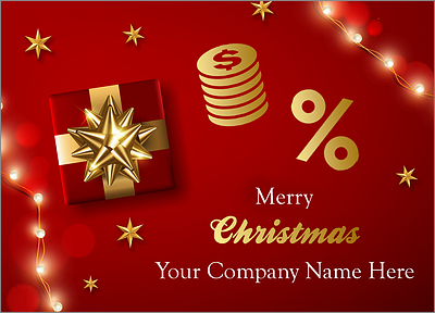 Red Financial Christmas Card