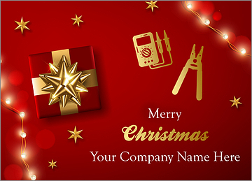 Red HVAC Christmas Card