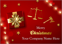 Red Legal Christmas Card