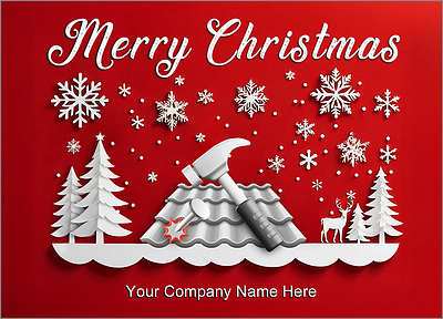 Roofing Cheer Card (Glossy White) 