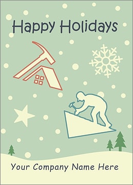 Roofing Snowfall Card