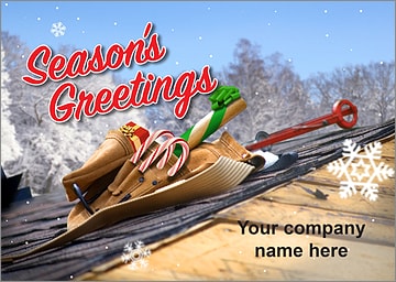 Roofing Toolbelt Christmas Card