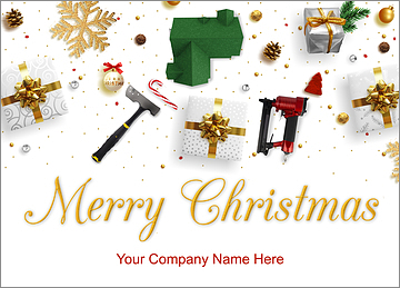 Roofing Tools Christmas Card