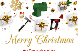 Roofing Tools Christmas Card