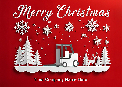 Salvage Santa Card (Glossy White) 