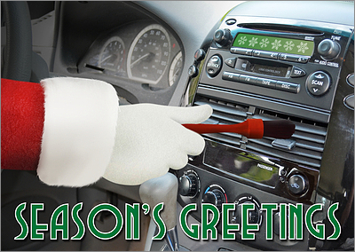 Santa Auto Detailing Card