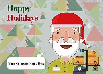 Santa Delivery Christmas Card