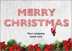 Santa Insulation Christmas Card
