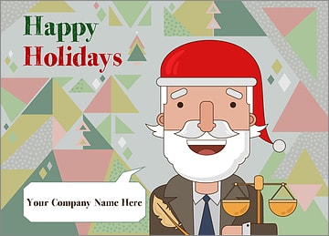 Santa Lawyers Christmas Card