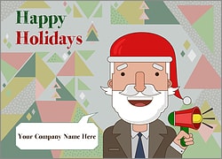 Santa Marketing Christmas Card