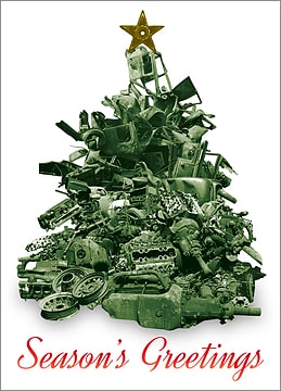 Scrap Metal Christmas Tree