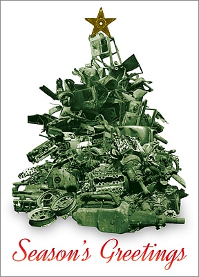 Scrap Metal Christmas Tree