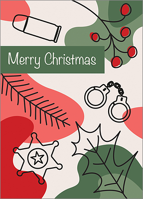Sheriffs Holly Holiday Card