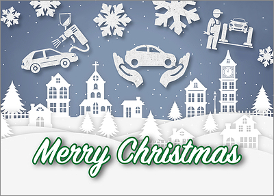 Snowy Auto Body Card