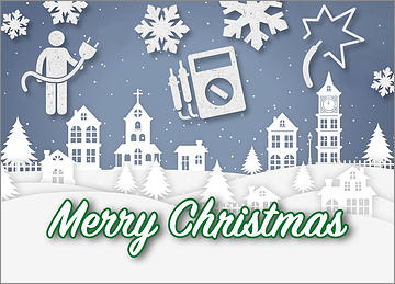 Snowy Electrical Card