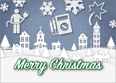Snowy Electrical Card
