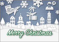 Travel Christmas Cards | Travel Holiday Greeting Cards | Ziti Cards