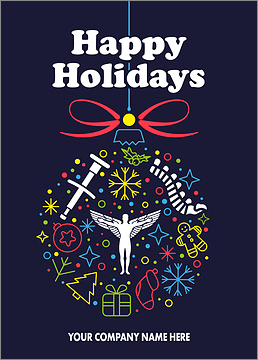 Spine Seasons Greeting Card