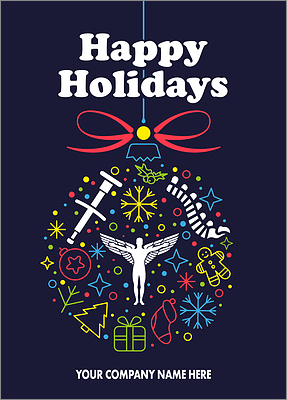 Spine Seasons Greeting Card