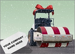 Steamroller Christmas Card