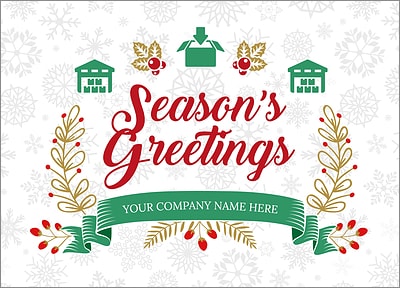 Storage Snowflake Christmas Card