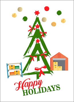 Storage Tree Holiday Card
