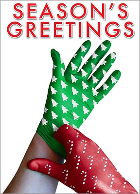 Surgical Gloves Christmas Card