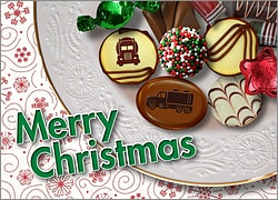 Tanker Christmas Candy Card