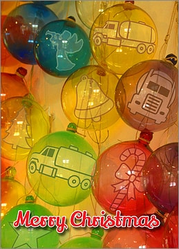 Tanker Glass Ornaments