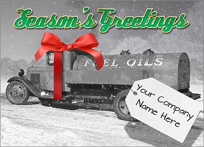 Tanker Truck Christmas Card