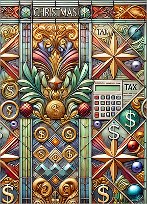 Tax Christmas Card Blissful