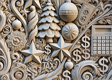 Tax Christmas Card Sparkling