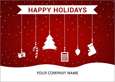 Tax Ornaments Holiday Card