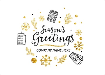 Tax Prep Christmas Card