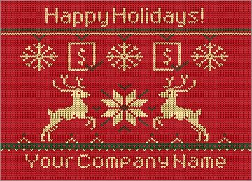 Tax Reindeer Christmas Card