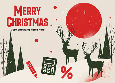 Tax Season Holiday Card